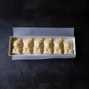 Oursons à la guimauve Vanille, enrobé de chocolat blanc